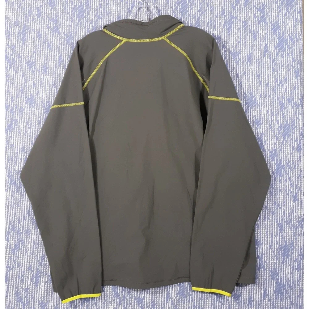 Eddie Bauer Jacket Mens 2XL Gray Activewear Outdoor Full Zip Lightweight Pockets
